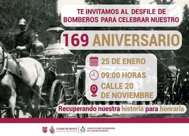 Con desfile, Heroico Cuerpo de Bomberos celebrará 169 años en la CDMX; esto es lo que sabemos del evento