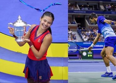 Raducanu campeona y Djokovic por la gloria