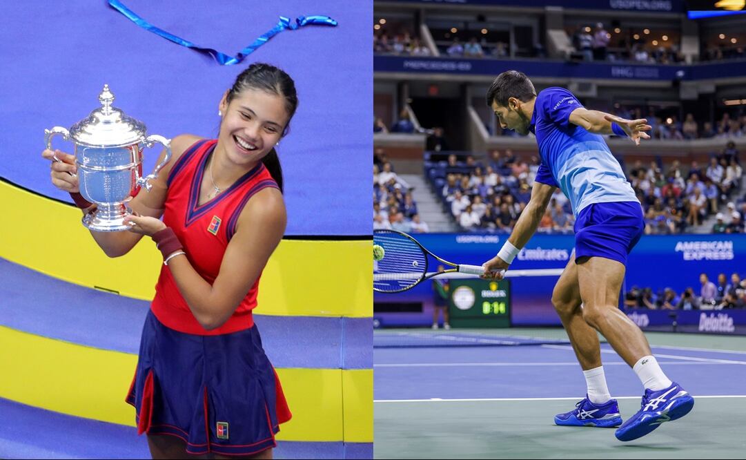 Raducanu campeona y Djokovic por la gloria