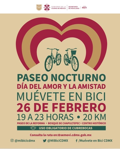 Saca la bici, vuelve el paseo ciclista nocturno a la CDMX