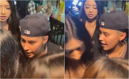 VIDEO: Captan a Yahritza intentando saludar a mujer y ella la rechaza con este gesto
