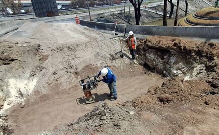 Inician reparación de grieta en puente de La Concordia, en Iztapalapa