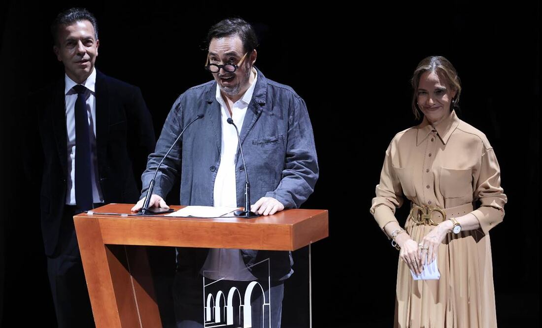 Festival Internacional de Cine de Morelia  durante la ceremonia de dieron la butacas honorarias y el premio a la excelencia artística a Jacques Audiard. Fotos: Berenice Fregoso/EL UNIVERSAL.