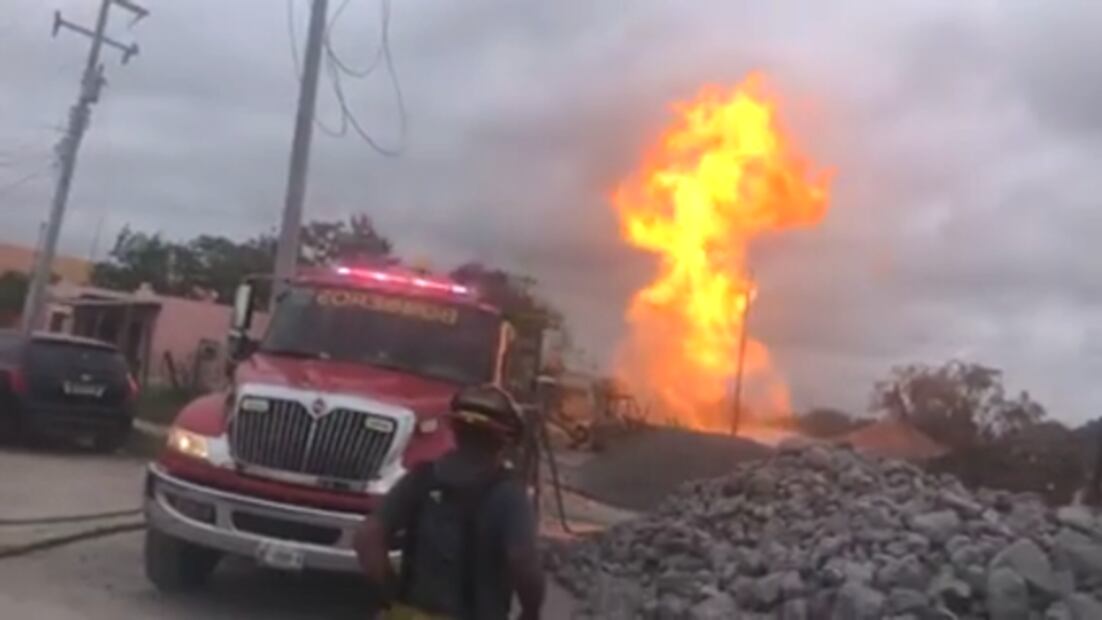 Se rompe tubería de gas y provoca fuerte explosión en Tamaulipas 