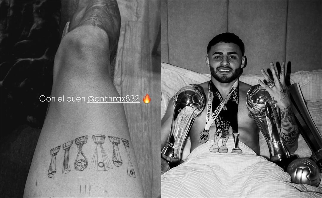 Alexis Vega sorprendió al tatuarse los seis campeonatos que conquistó con Toluca y Selección Mexicana en 2025 / FOTOS: Capturas de Pantalla