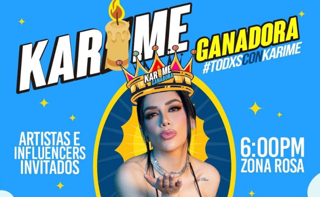Su equipo ha convocado a importantes influencers y seguidores para festejar y apoyar a la influencer en su lucha por el primer lugar. Foto: Captura de pantalla