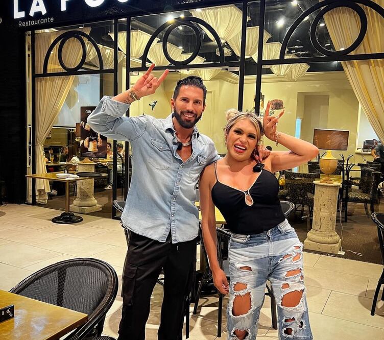 Wendy Guevara y Poncho De Nigris. Foto: @LaWendyGuevara