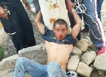 Vecinos intentan linchar a posible plagiario de menor en Los Reyes La Paz