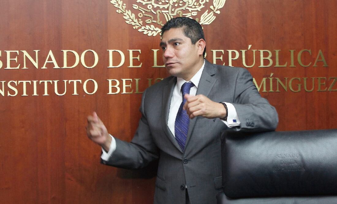 El candidato albiazul a la gubernatura del estado dijo que no es su voz la de los videos donde lo acusan de corrupción (ARCHIVO EL UNIVERSAL)