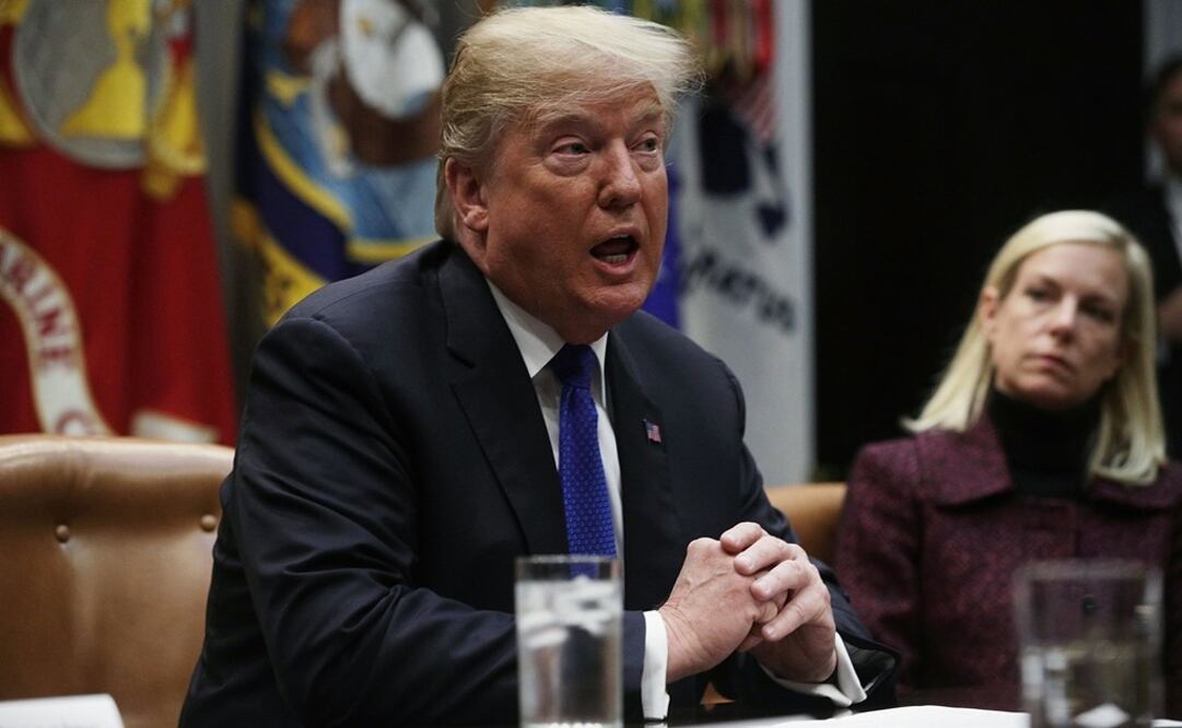 El presidente de los Estados Unidos, Donald Trump,  durante una reunión en la Casa Blanca, en Washington (Foto: EFE)