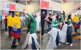 Exponen a mexicana tras lanzar bebida a aficionado de Ecuador; video desata indignación en redes sociales