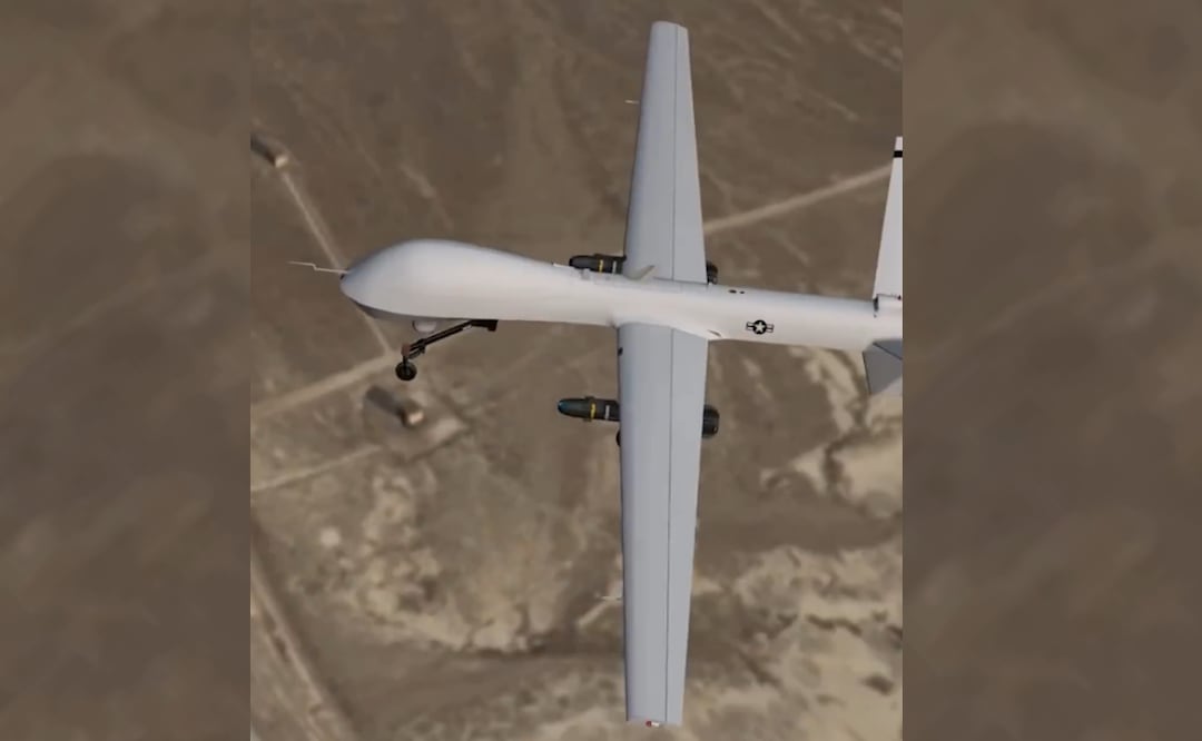 Drones avanzados que ha desplegado Estados Unidos en su frontera sur. FOTO: X (@USEmbassyMEX)