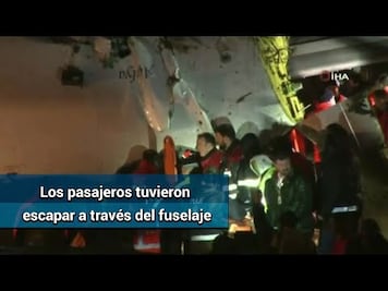 Turquía: derrape de avión deja 3 muertos y 179 heridos