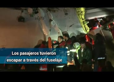 Turquía: derrape de avión deja 3 muertos y 179 heridos