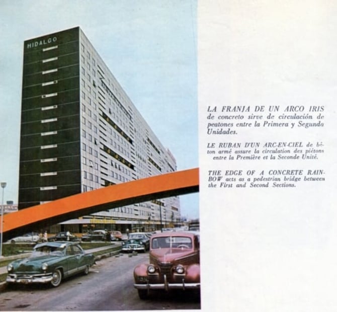 Los puentes peatonales expresaban “modernidad” en los 50 y 60