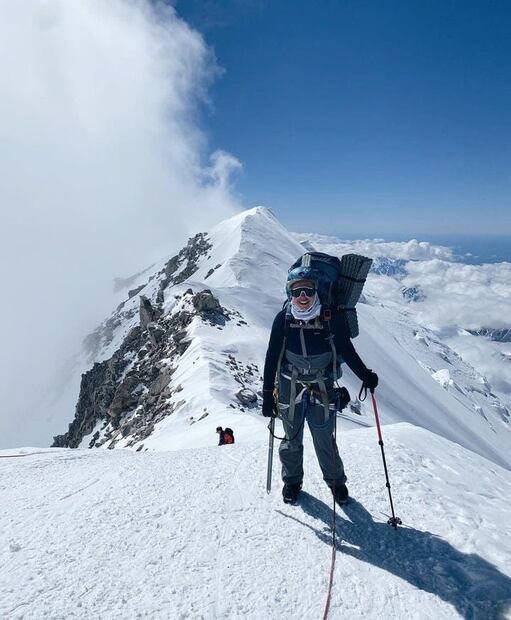 Andrea Dorantes, la alpinista oriunda de Guanajuato. Foto: Instagram