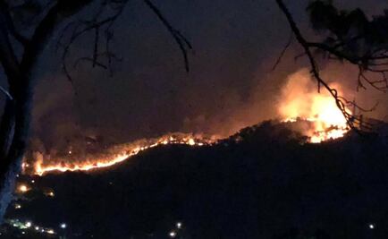 Se registra incendio en Monte Alto, Valle de Bravo