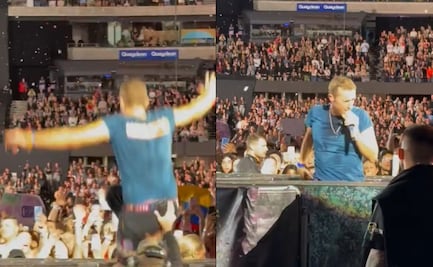 Chris Martin, vocalista de Coldplay, sufre aparatosa caída en pleno escenario