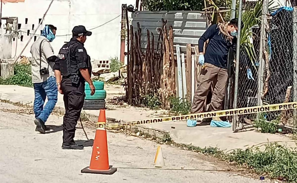 Elementos de seguridad revisan la zona de los hechos (05/03/2026). Foto: Especial