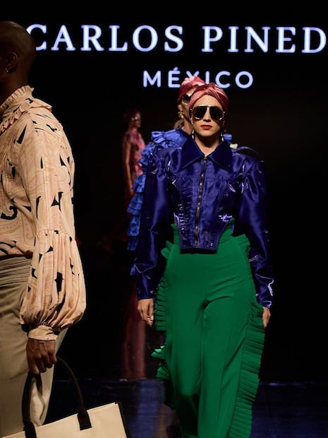 Maestría en color block. Foto: Cortesía Intermoda