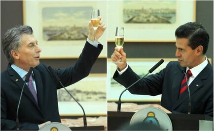 EPN and Macri raise a glass for Argentina and Mexico