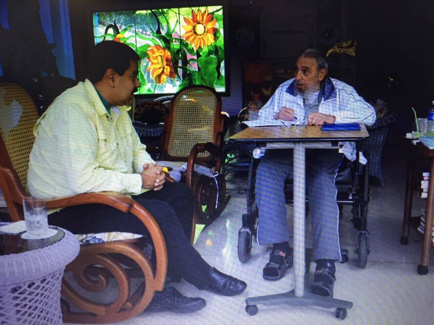 Fidel Castro y Maduro mantuvieron un encuentro de dos horas y media, informaron medios oficiales. /tomada Facebook - Nicolás Maduro