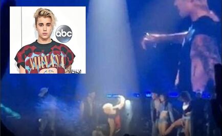 Bieber sufre aparatoso resbalón en pleno concierto