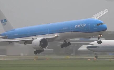 Piloto logra espectacular aterrizaje en medio de tormenta