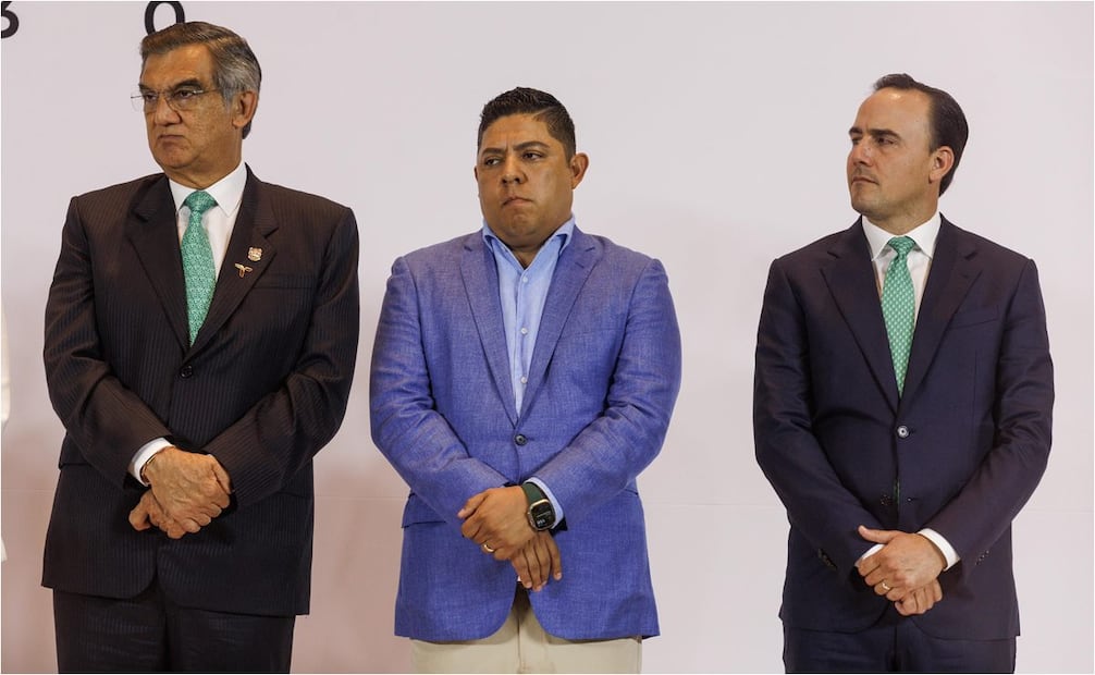 Américo Villarreal, Ricardo Gallardo, Manolo Jiménez. Foto: Yaretzy M. Osnaya/EL UNIVERSAL