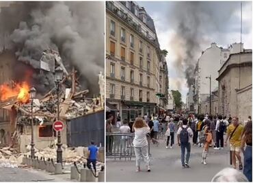 Varios edificios arden en París tras fuerte explosión causada por el gas