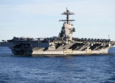 El portaaviones más poderoso: ¿Cómo es el USS Gerald Ford, que se suma a la guerra antinarco?