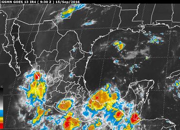 Prevén tormentas intensas en Guerrero, Oaxaca y Chiapas