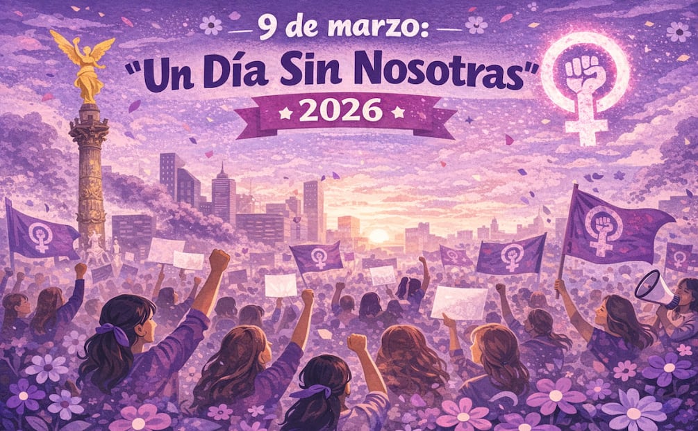 9 de marzo: "Un día sin nosotras" 2026; ¿cómo unirse al movimiento en México? Foto: Imagen generada con IA