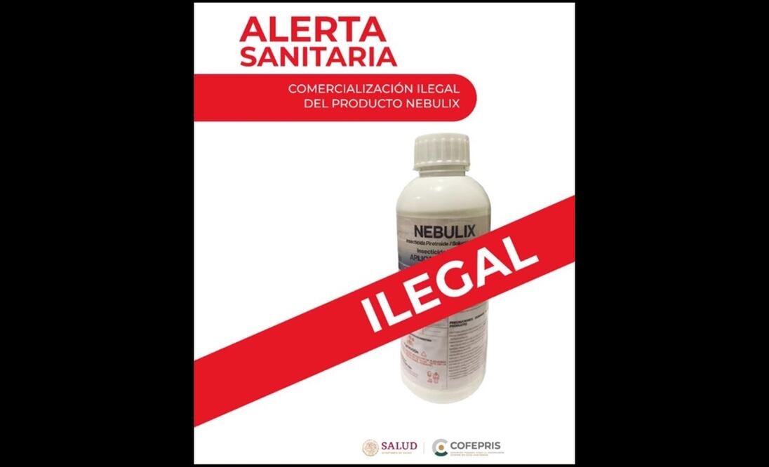 La Comisión Federal para la Protección contra Riesgos Sanitarios emitió una alerta a la población sobre la comercialización ilegal del producto Nebulix. Foto: especial