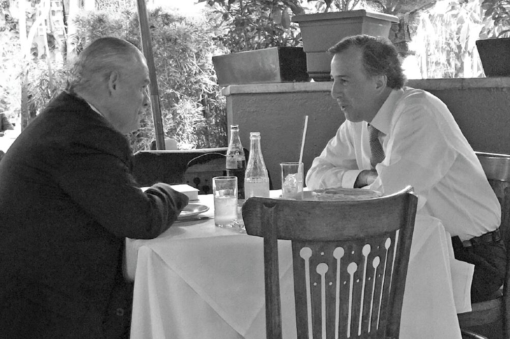 El secretario de Relaciones Exteriores, José Antonio Meade, se reunió el miércoles pasado en el DF con Miguel Basáñez, designado embajador ante Estados Unidos (CUA RTOSCURO)