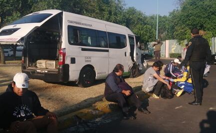 Choque en la calzada Ignacio Zaragoza deja 14 personas lesionadas