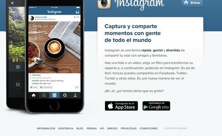 Crea Instagram portal para el mundo de habla hispana