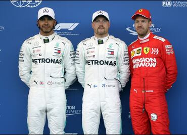 Otro 1-2 en la parrilla de salida para Mercedes