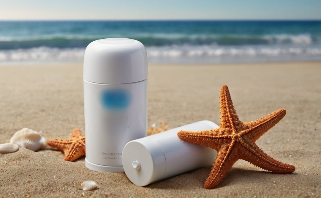 Algunos compuestos del desodorante pueden reaccionar con los rayos solares y el agua salada. Foto: Imagen generada con IA