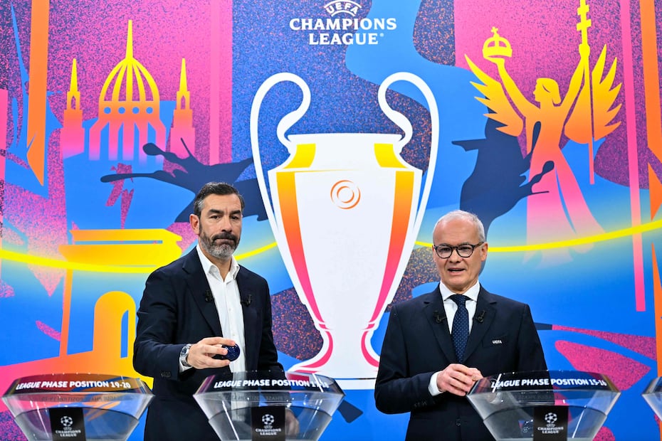 Así se vivió el sorteo de los Playoffs de la Champions League en Suiza / FOTO: AFP