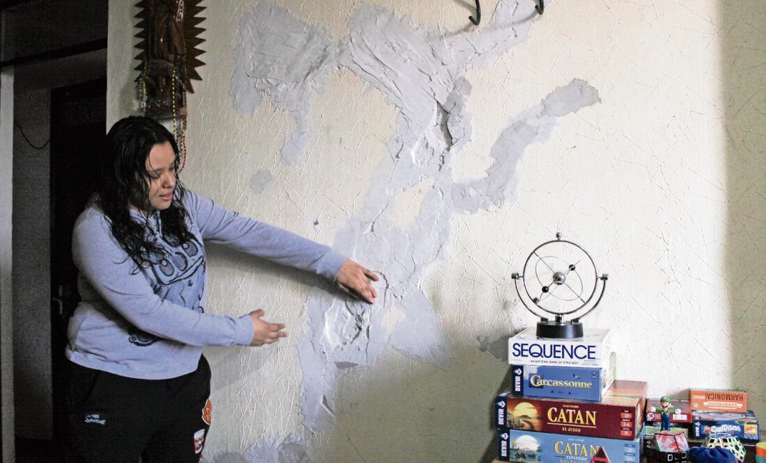 Departamentos del edificio José María Artega, uno de los que será intervenido, presentan varias grietas. Foto: Archivo EL UNIVERSAL