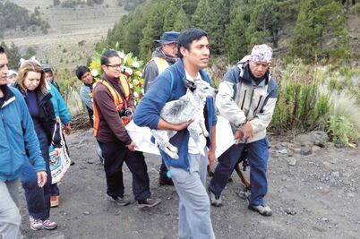 Sepultan a Citla en el Pico de Orizaba