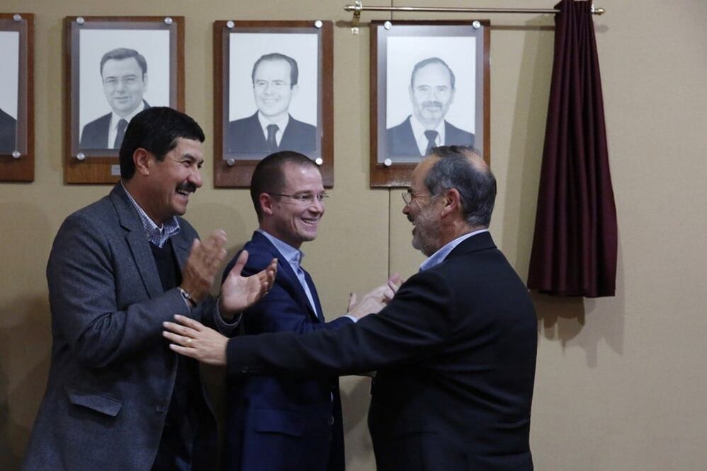 Gustavo Madero Muñoz es veinteavo presidente nacional del PAN, fue electo en 2010 y reelecto en 2014. Foto: @RicardoAnayaC