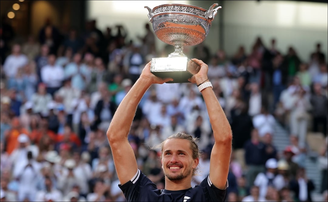 Alexander Zverev derrotó a Flavio Cobolli en la final de Roland Garros y ganó su primer Grand Slam / FOTO: EFE