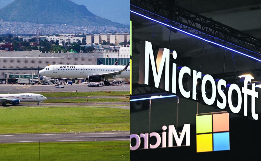 Aerolíneas mexicanas reportan afectaciones por la caída de Microsoft a nivel mundial. Foto: especial