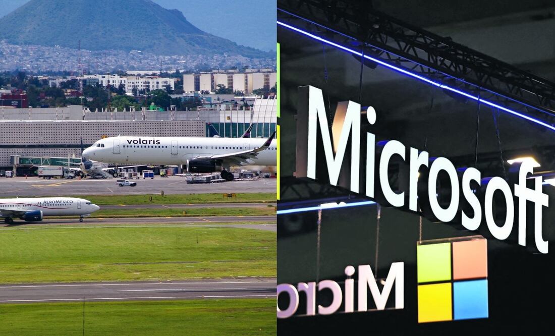 Aerolíneas mexicanas reportan afectaciones por la caída de Microsoft a nivel mundial. Foto: especial