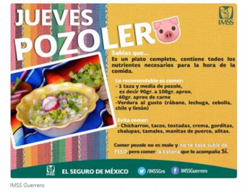 El pozole no engorda, ¡verificado!