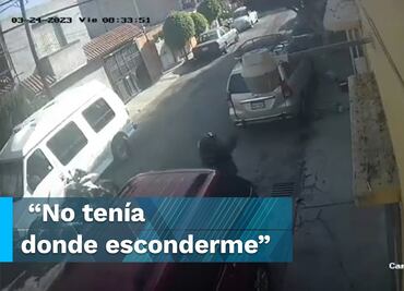 Hombre queda en medio de balacera entre policía y ladrón