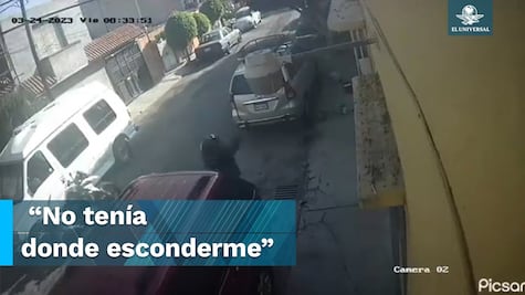 Hombre queda en medio de balacera entre policía y ladrón