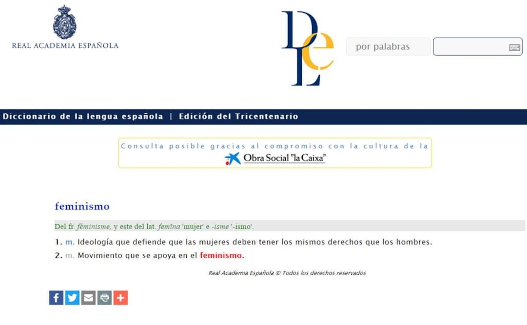 En marzo, con un aumento del 61% respecto a otros meses, se registraron 71 millones de visitas para aclarar el uso de diversas palabras. FOTO: Rae.es